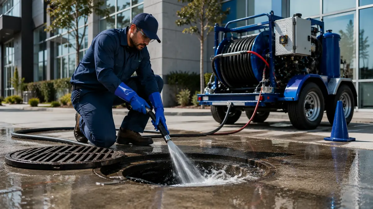 Commercial Hydro Jet Drain Cleaning in Angelus Oaks