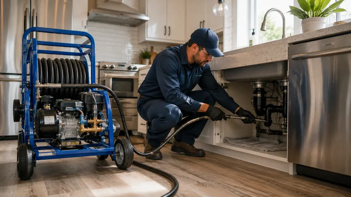 Kitchen Drain Hydro Jetting in Angelus Oaks