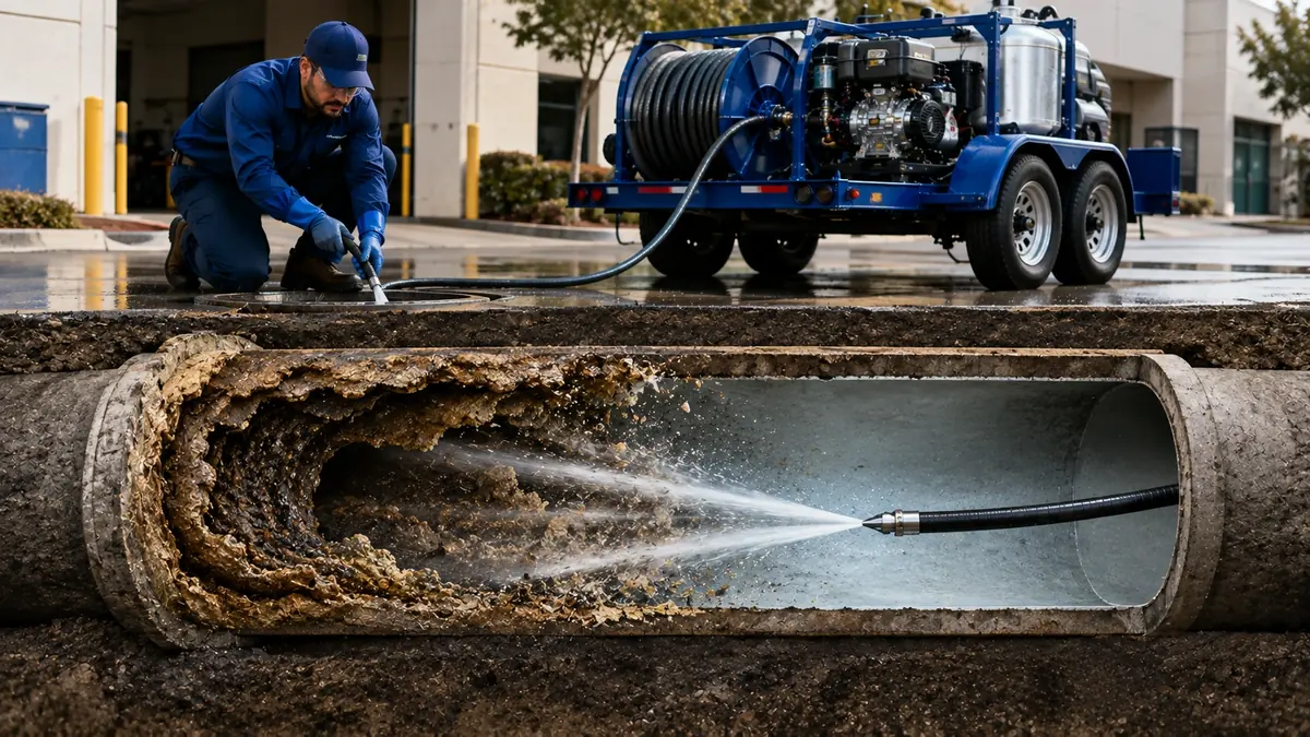 Sewer Pipe Descaling in Angelus Oaks